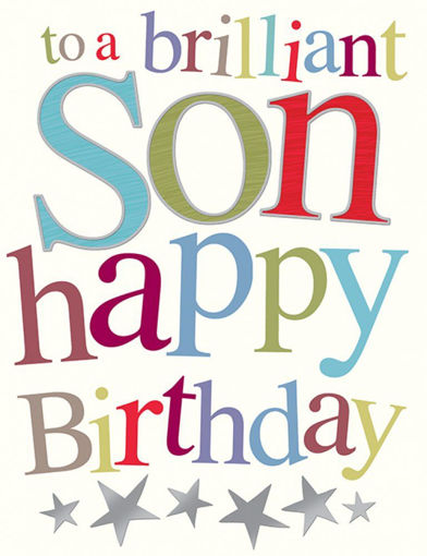 Picture of BRILLIANT SON BIRTHDAY CARD